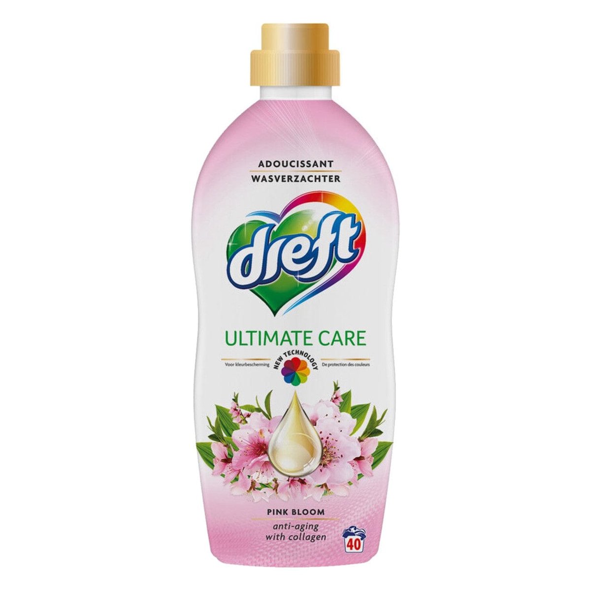 DREFT Pink Bloom Fabric Softener 40 washes 1 l