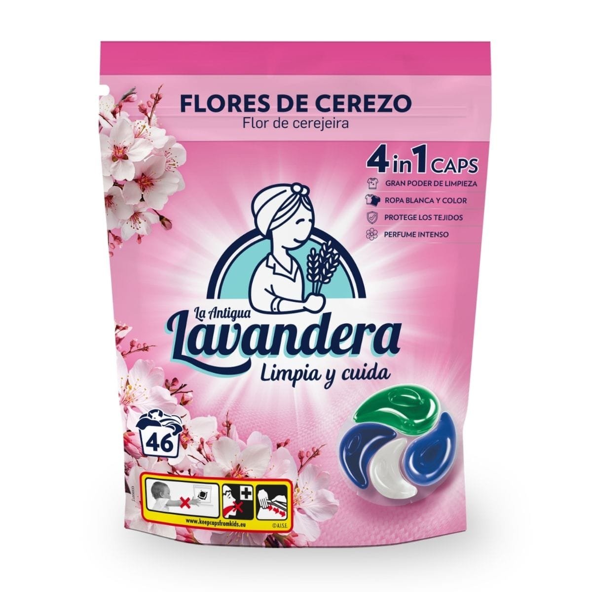 LAVANDERA Flores de Cerezo Cherry Blossom Laundry Capsules 46x22 g