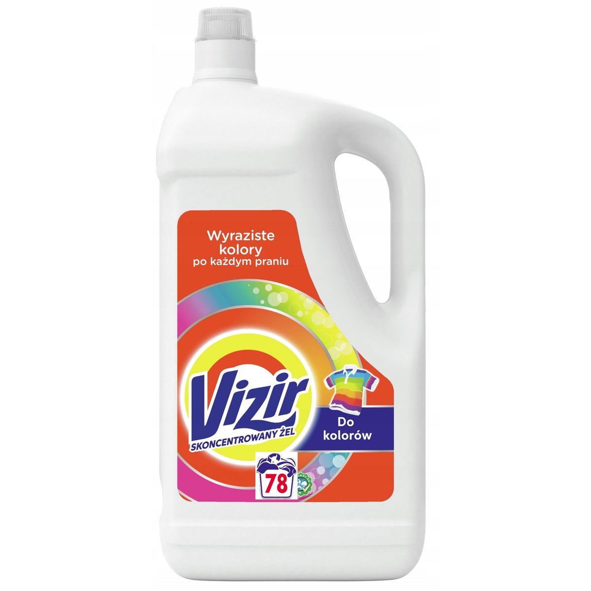 VIZIR Laundry Detergent Liquid Colour Clothes 3.9 l 78 washes