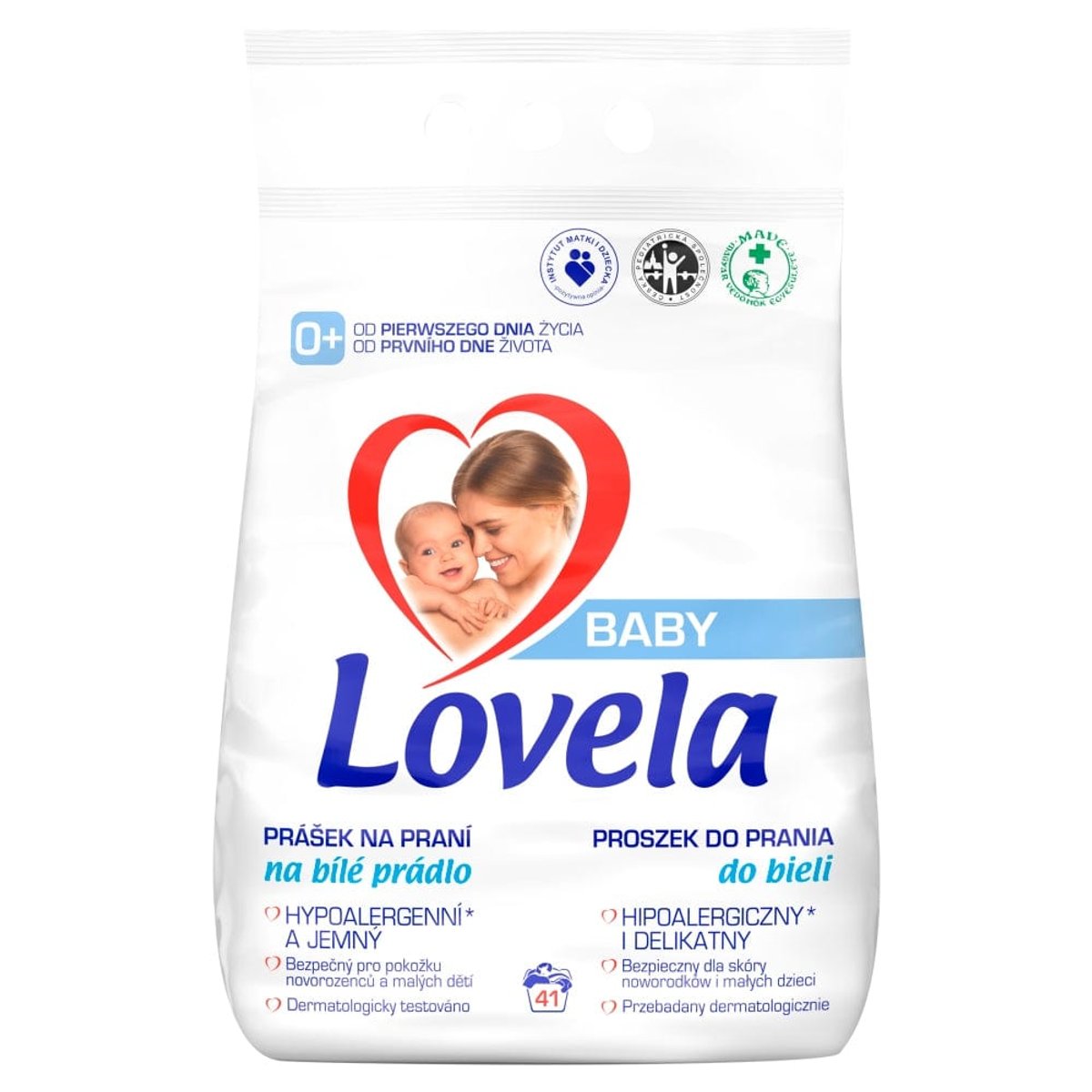 Washing powder LOVELA Baby for white 41 washes 4.1 kg hypoallergenic