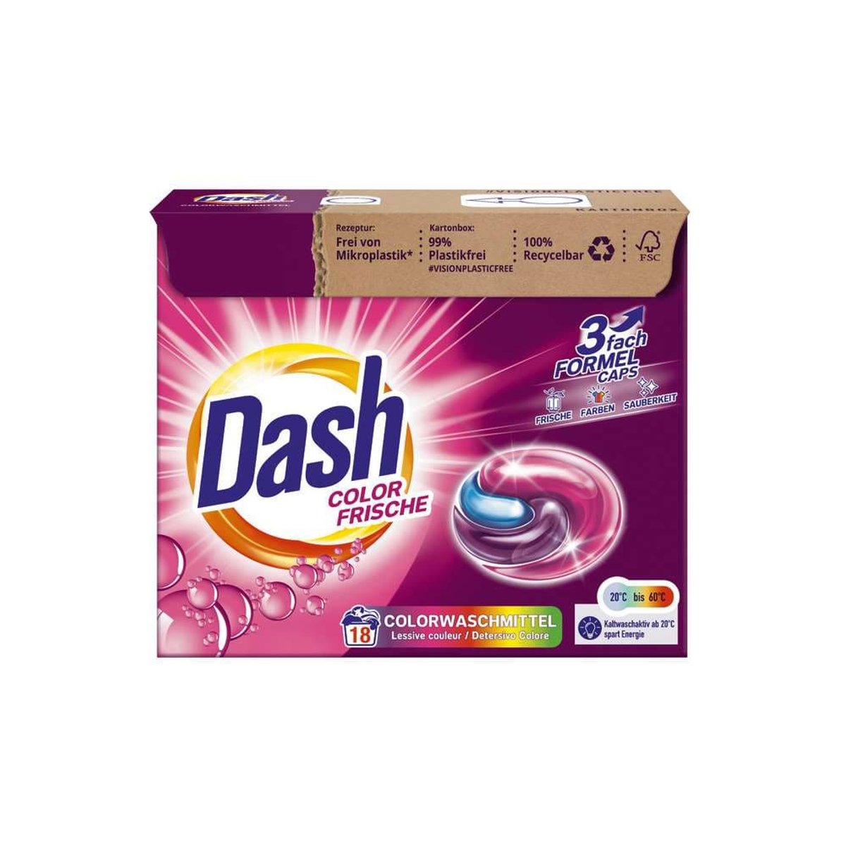 DASH Color Frische 3in1 laundry capsules 18 pcs