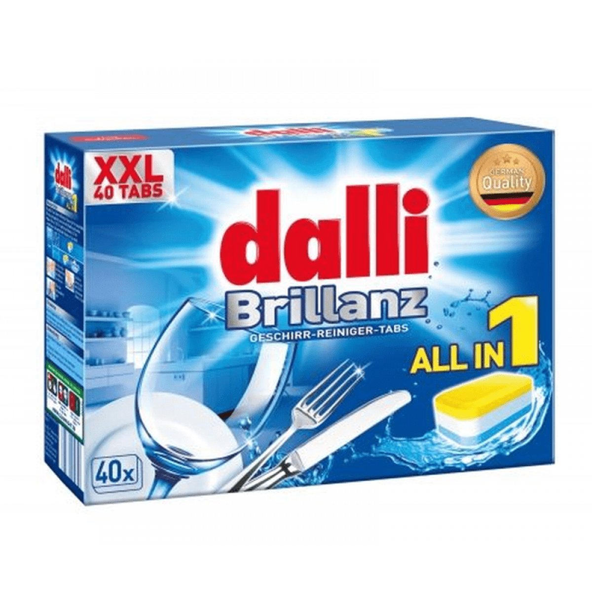 Dishwasher Tablets DALLI all-in-1 Brillanz 40 pcs