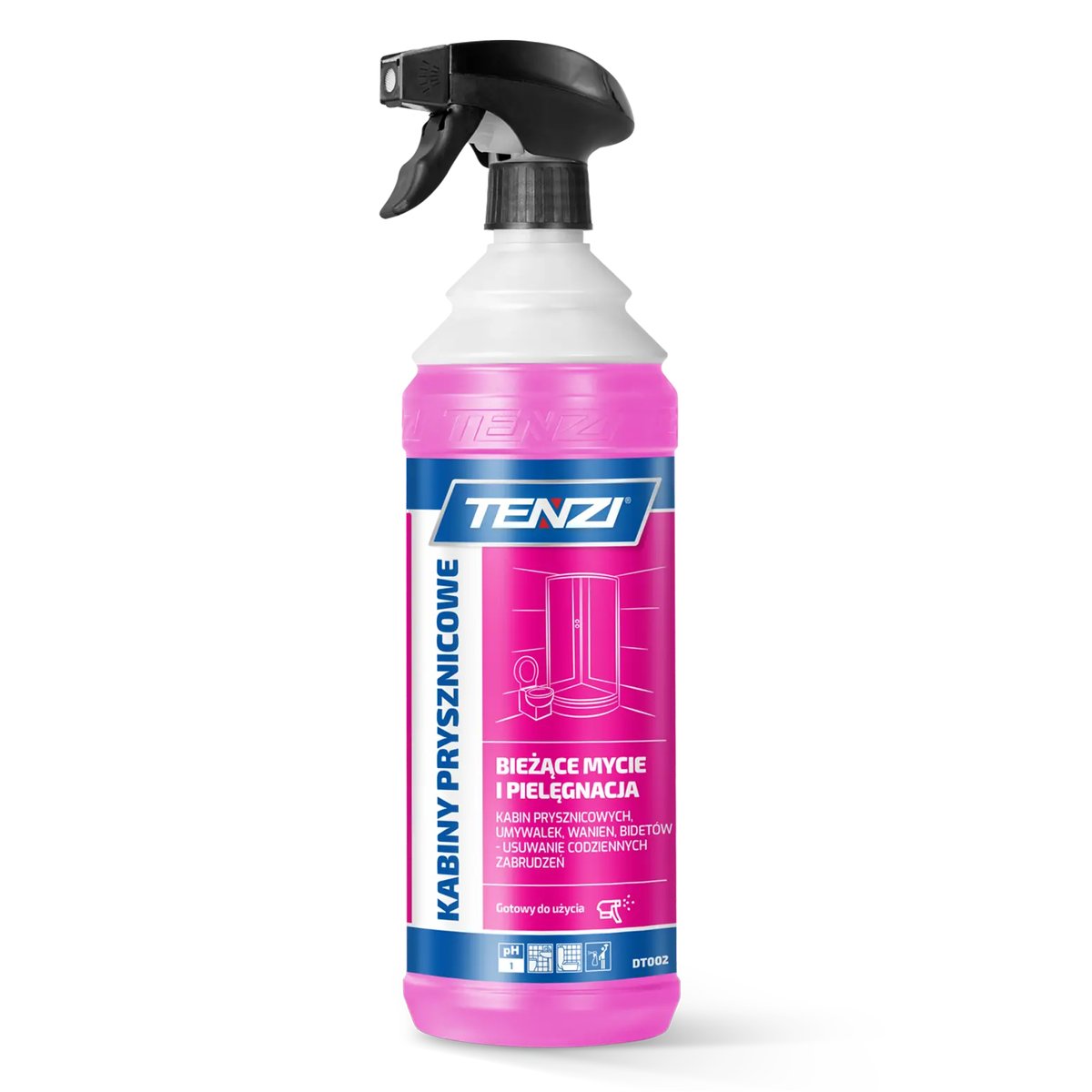 Bathroom and shower cabin cleaning liquid TENZI 1 l