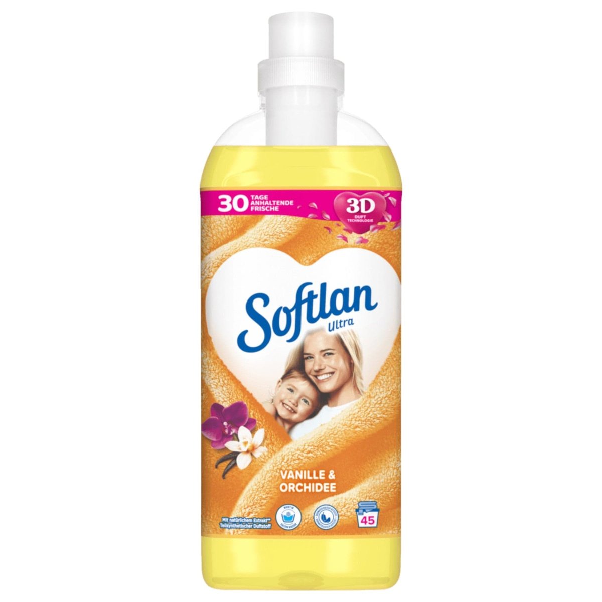 Fabric Softener SOFTLAN Vanilla Orchidee Concentrate 1 l Yellow