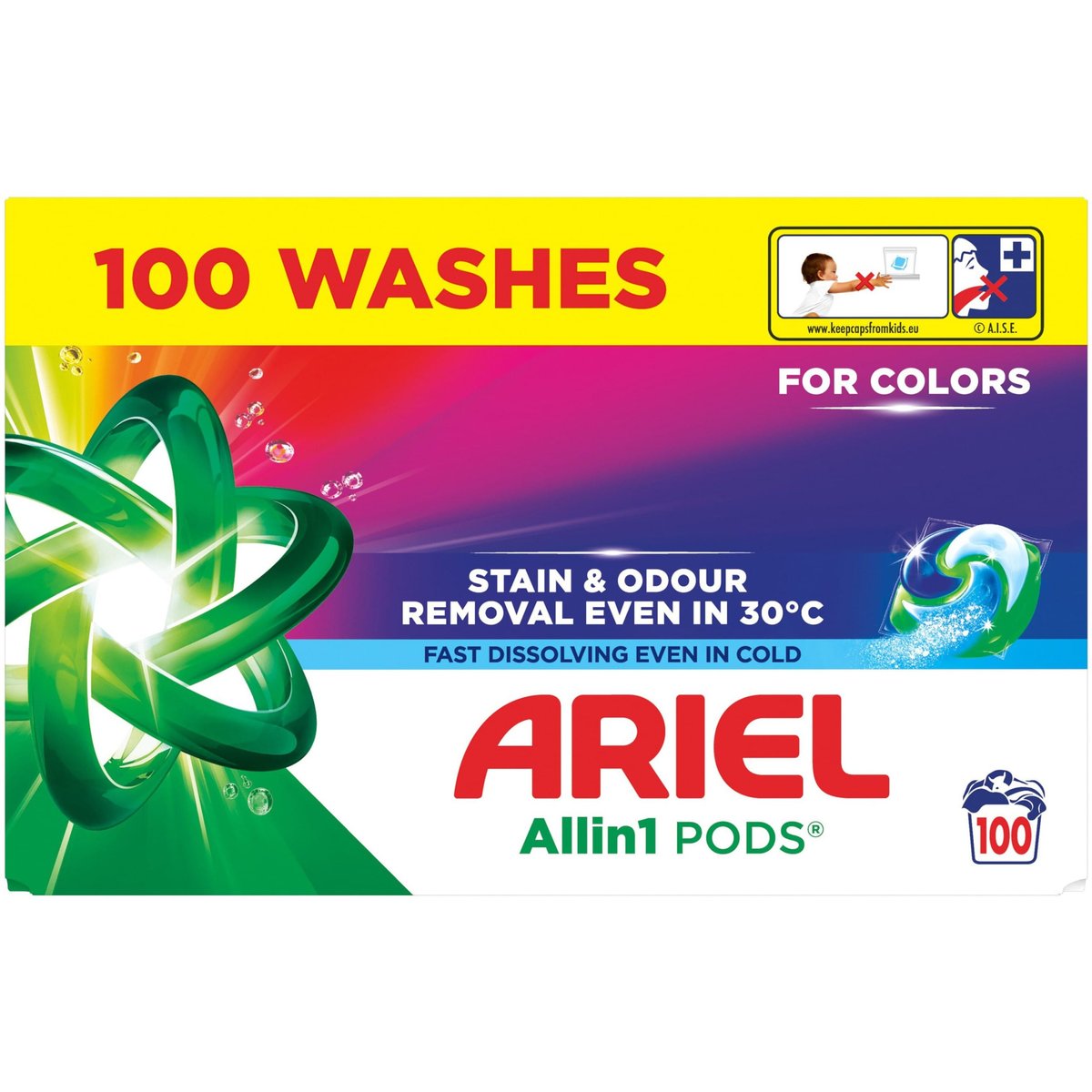 Washing Capsules ARIEL all-in-1 PODS 100 washes 100 pcs