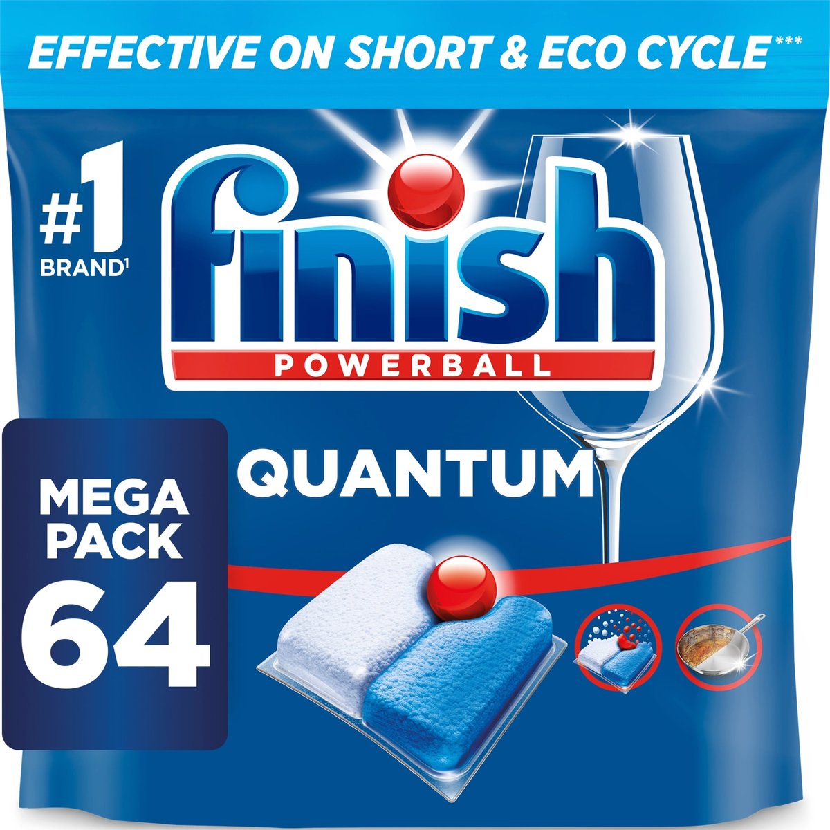 Finish Quantum All-in-1 Tablets Regular 64 pcs