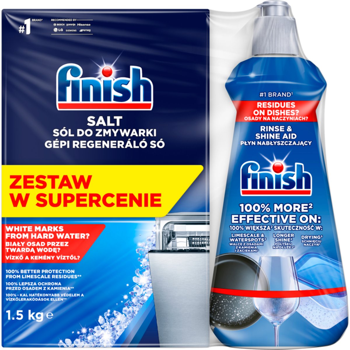 Finish Set - Rinse Aid + Dishwasher Salt