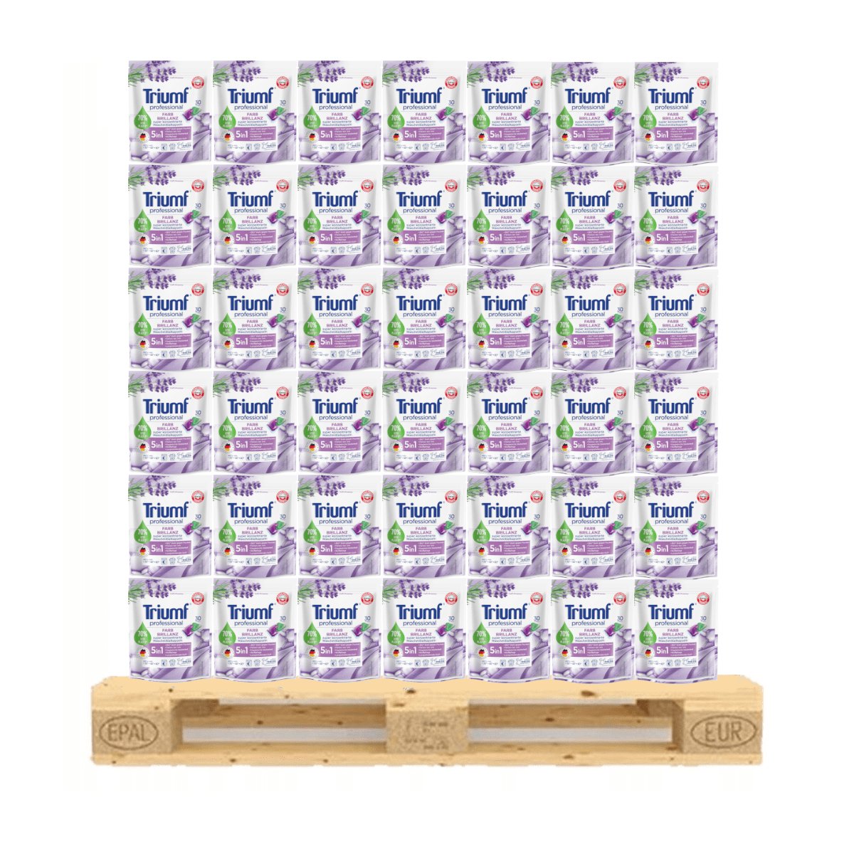 Washing Capsules TRIUMF Farb-Brillanz 30 pcs Pallet 240 packs
