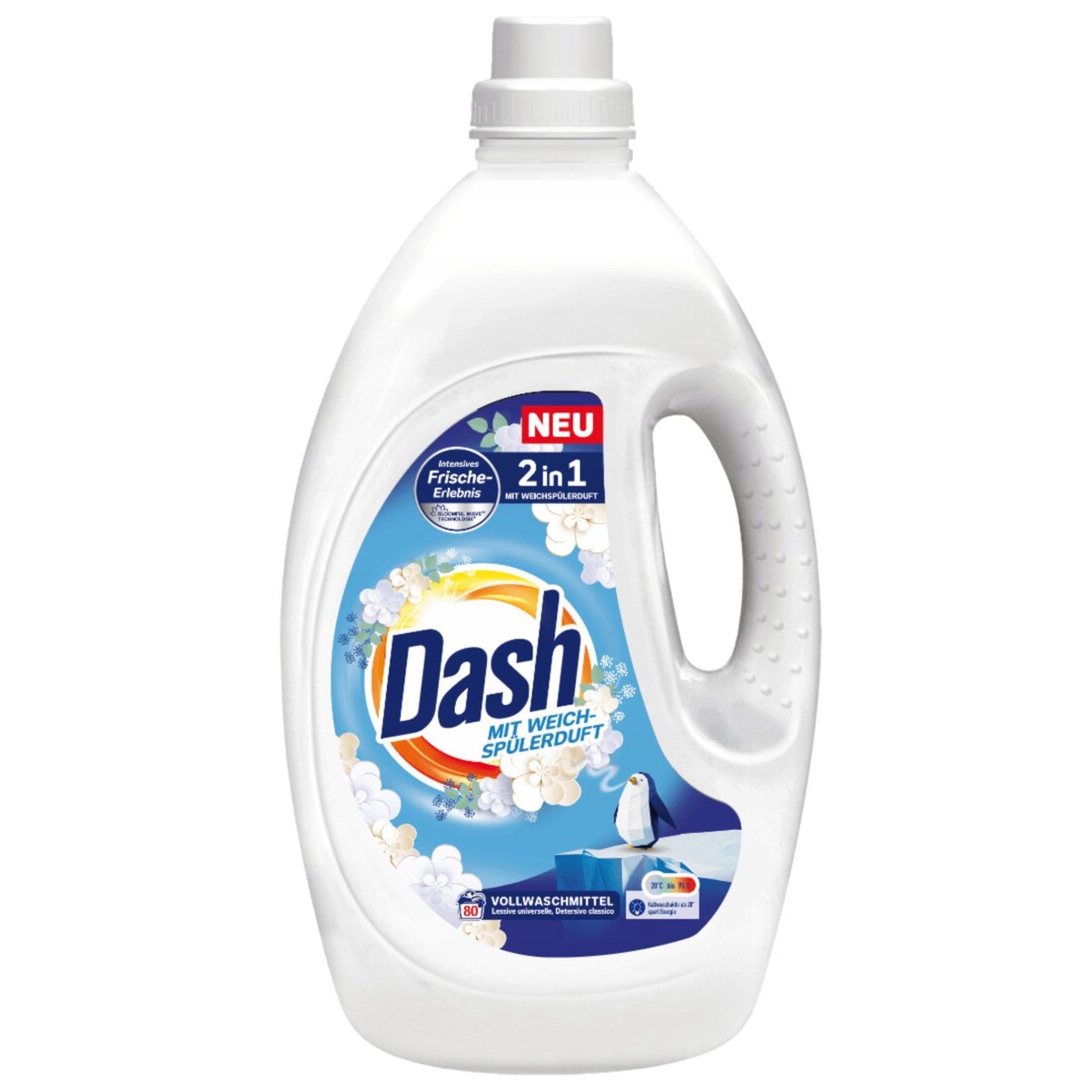 DASH universal laundry detergent 2 in 1 80 washes 3.6 l