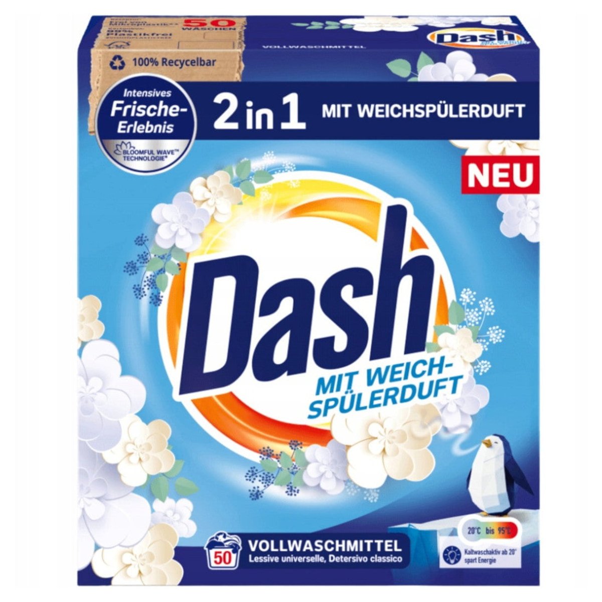 DASH Universal Laundry Powder 2in1 50 washes 3 kg