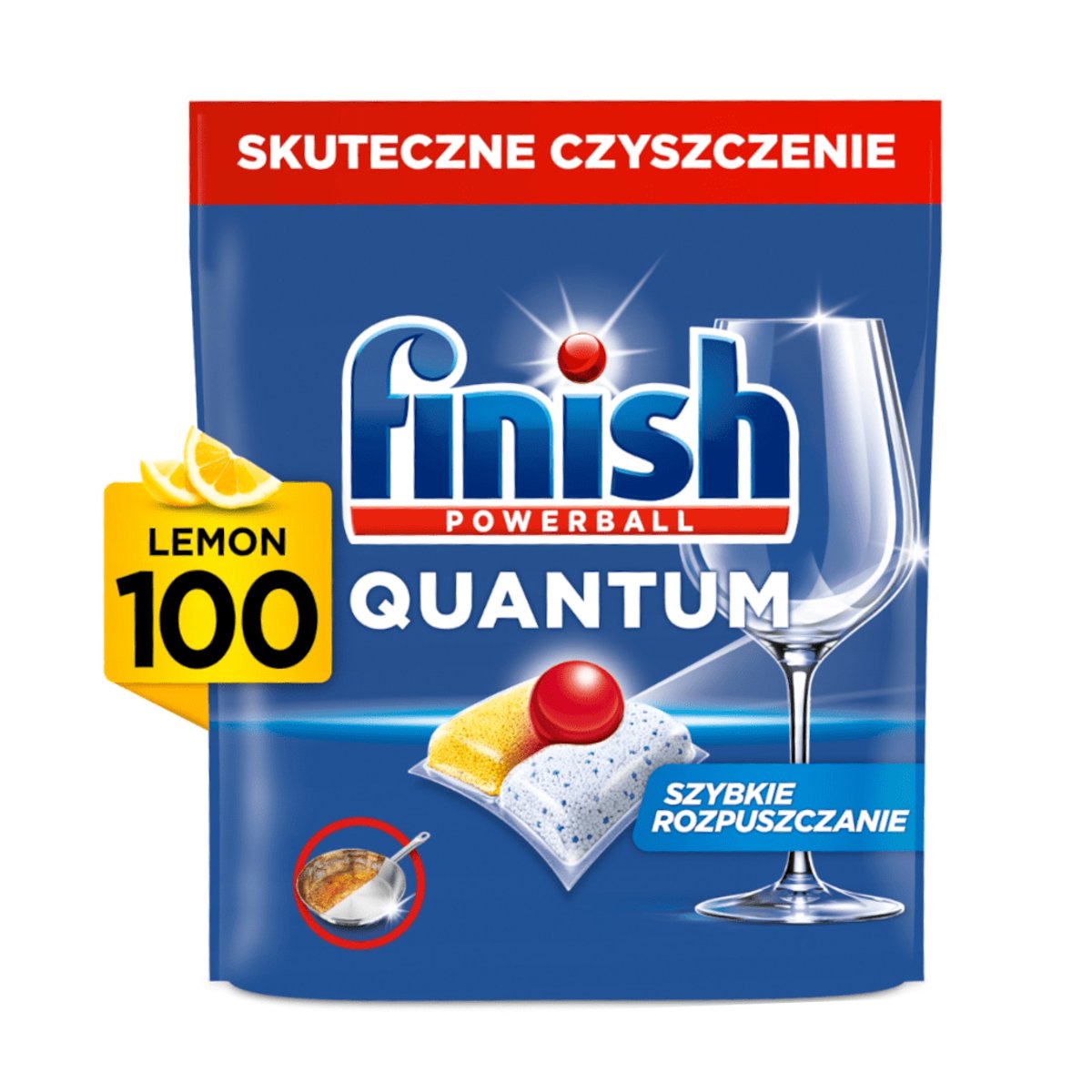 FINISH Dishwasher Capsules 100 pcs Quantum all-in-1 Lemon