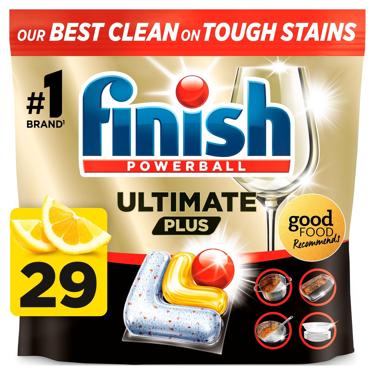 Finish Ultimate Plus All-in-1 Tablets Lemon 29 pcs