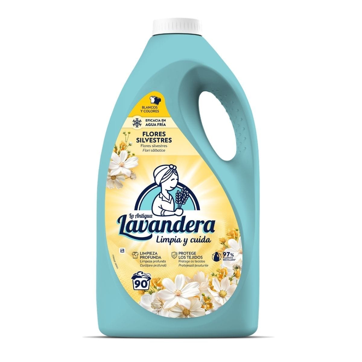 Washing gel LAVANDERA Flores Silvestres Wild flowers universal liquid 4.5 l