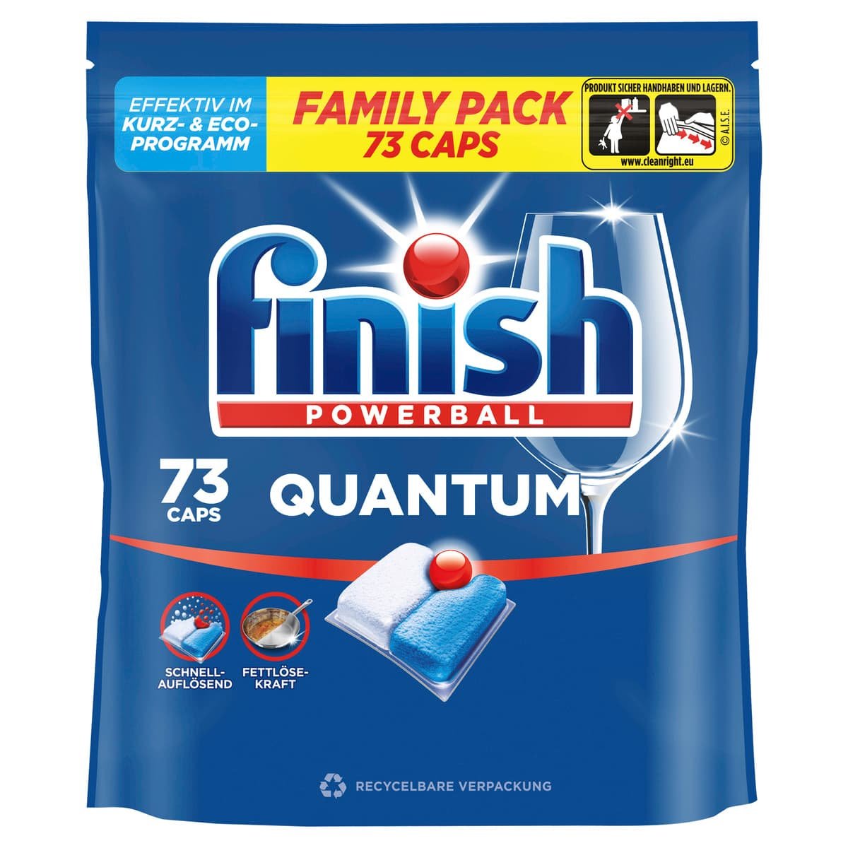 Finish Quantum Family Pack Fresh 73 pcs