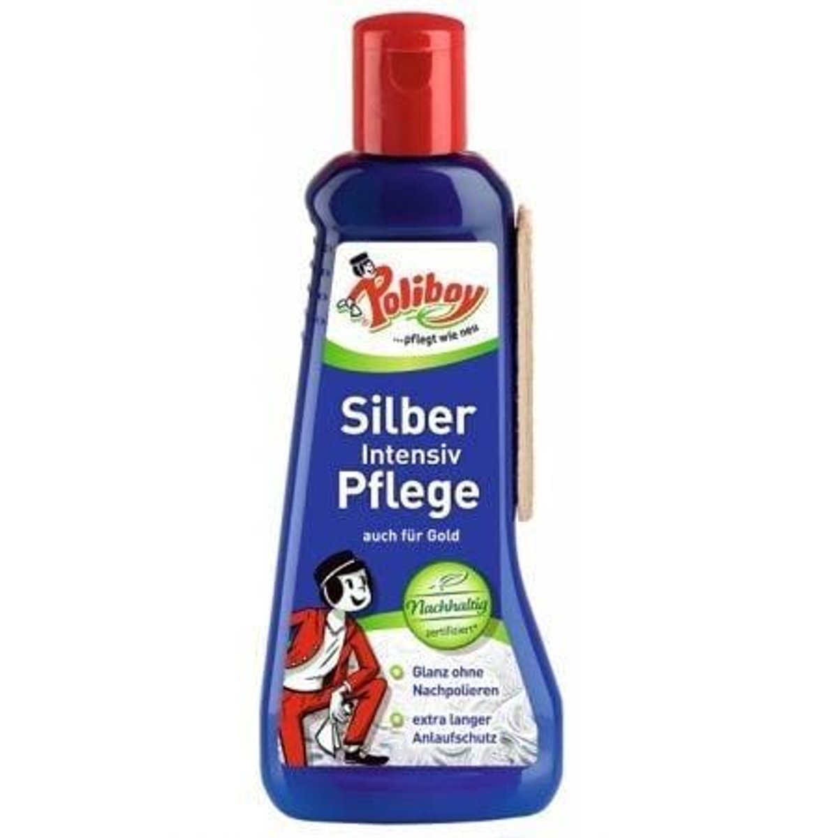 POLIBOY Silber Intensiv Pflege Silver cleaning agent with sponge 200 ml