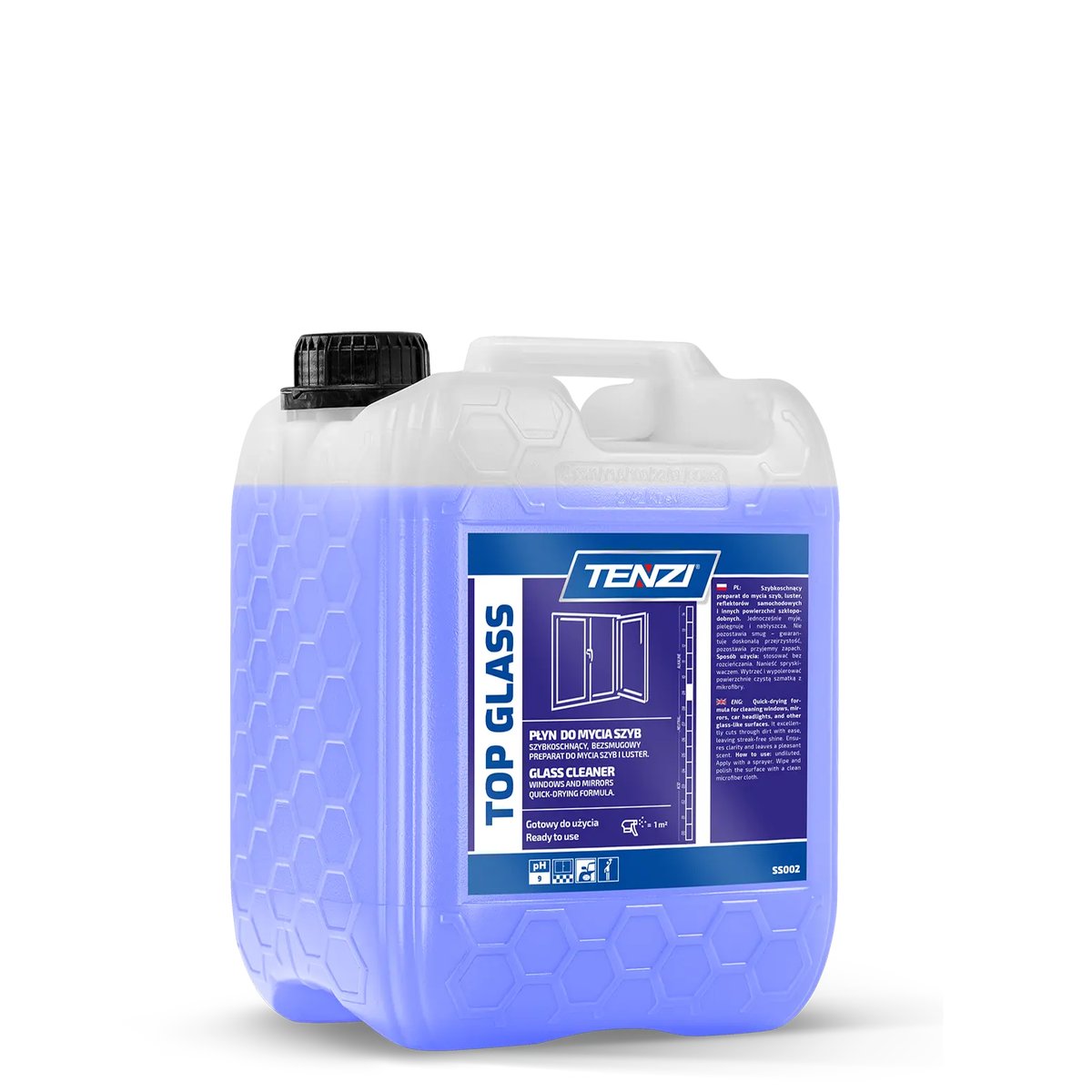 TENZI Fast-drying Glass Cleaning Liquid Refill Top Glass 5 l