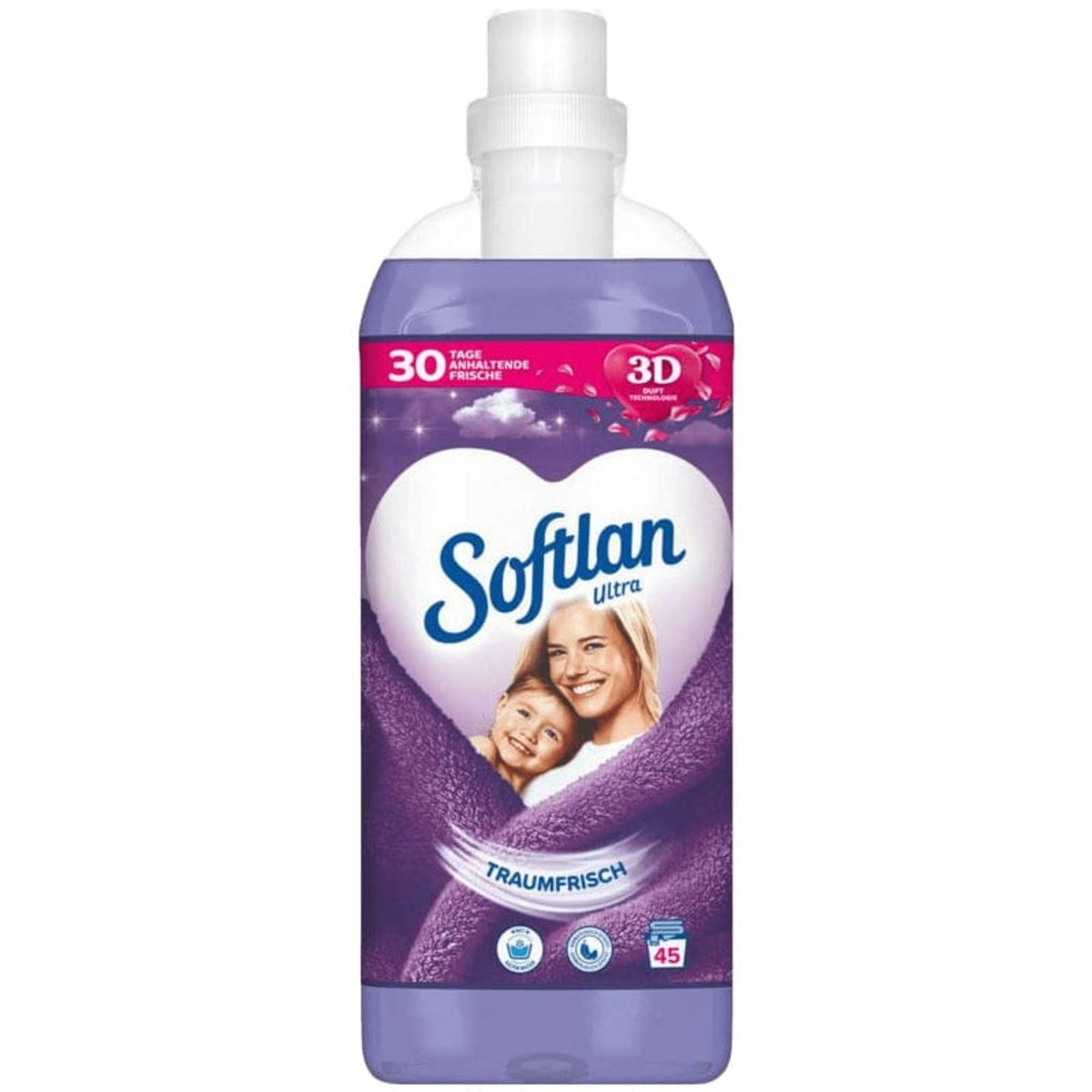 SOFTLAN Traumfrisch concentrate Fabric softener liquid 45 washes 1 l purple