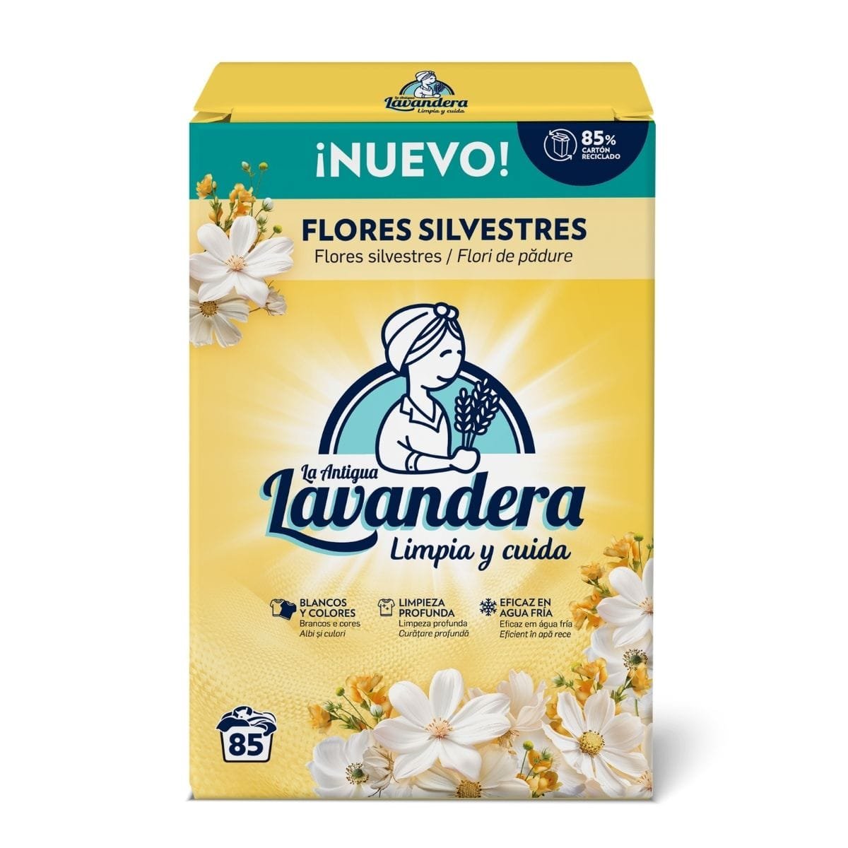 Washing powder LAVANDERA Flores Silvestres Wild flowers universal 4.675 kg