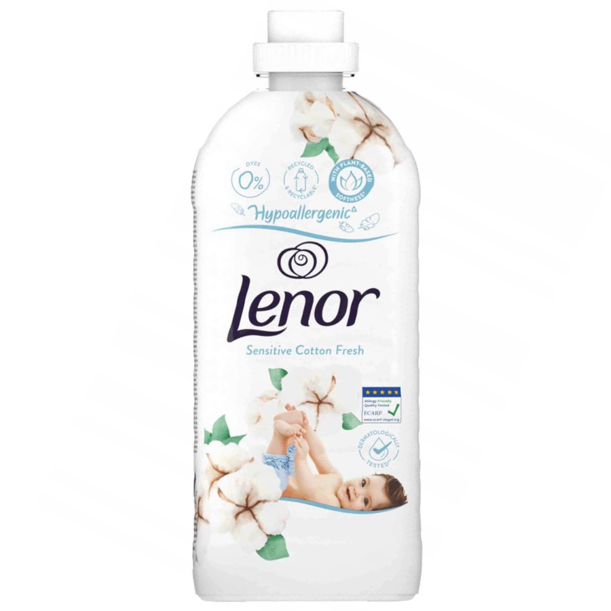 LENOR Sensitive Cotton Fresh Fabric Softener 1.2 l White