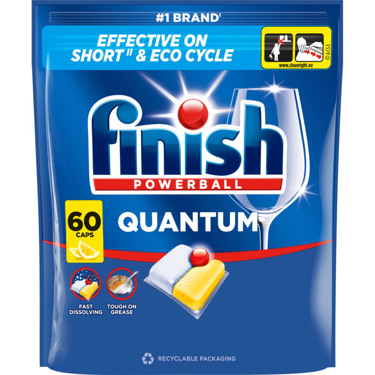 Finish Quantum All-in-1 Capsules Lemon 60 pcs