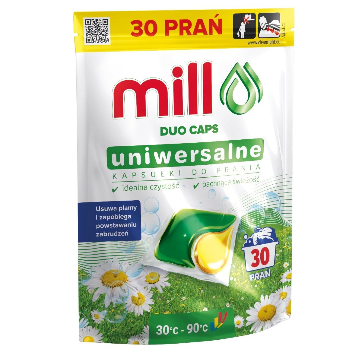 Capsules for colour and white laundry MILL Duo Professional 30 pcs