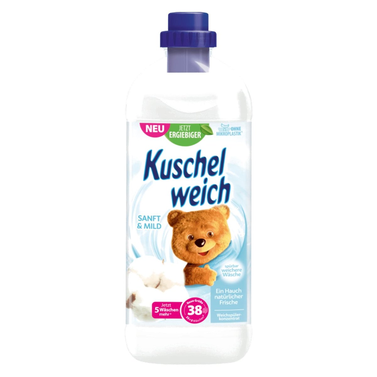 KUSCHELWEICH Fabric Softener Mix Set 5x 1 l (5x 38 washes)