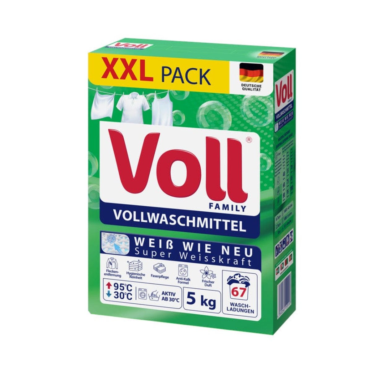 VOLL Laundry Powder for White Fabrics 67 washes 5 kg