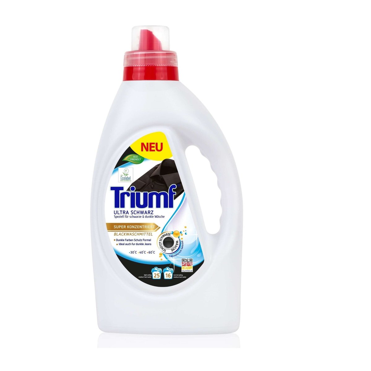 TRIUMF Black Laundry Liquid for Black Clothes Concentrate 16 washes 1 l