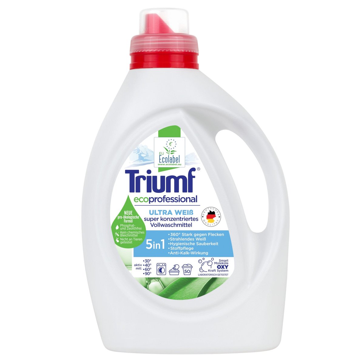 Laundry Liquid for white Ecological TRIUMF White Concentrate 33 washes 2 l