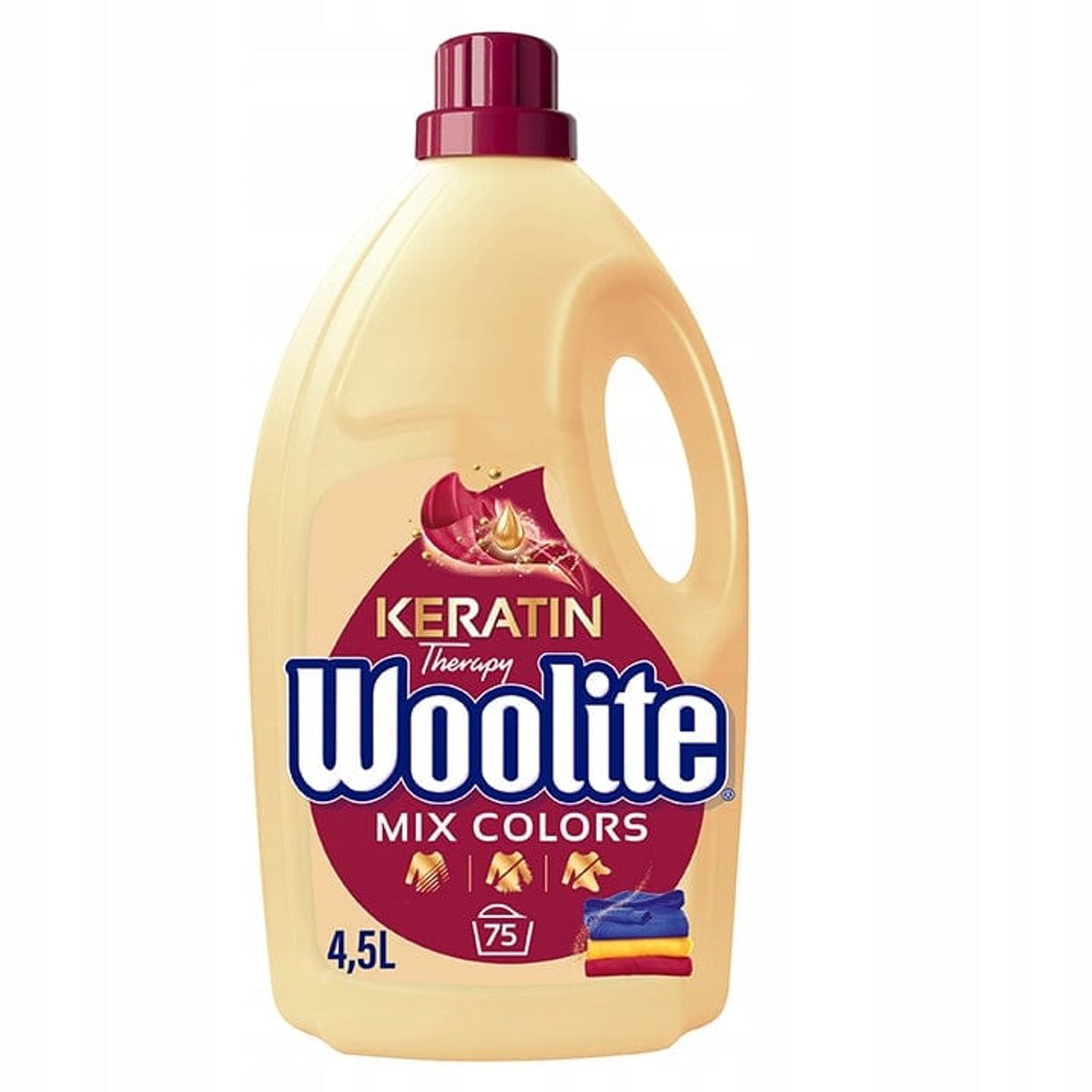 Liquid for washing colors Woolite Color Keratin Therapy 4.5 l 75 washes