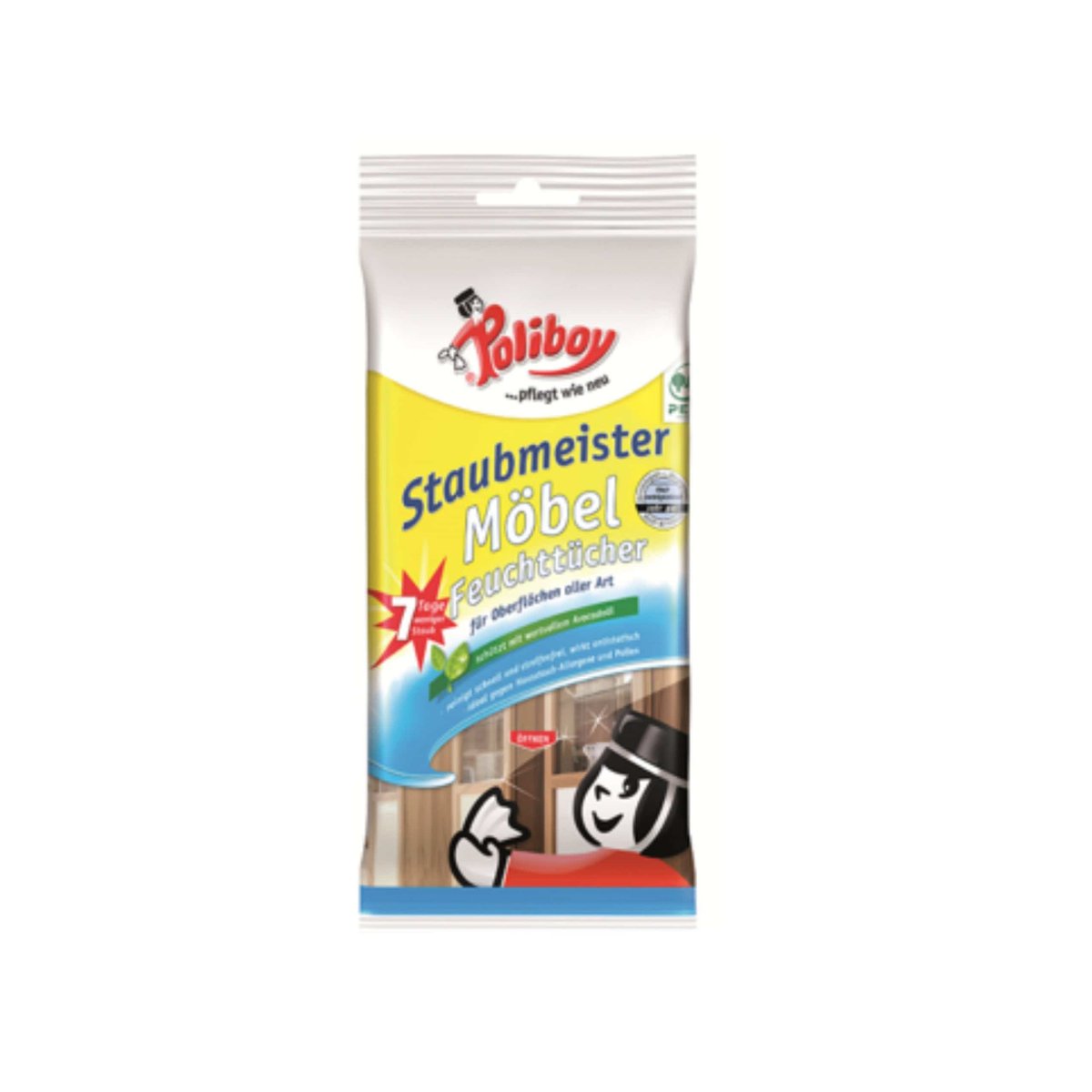 Wet wipes for furniture care POLIBOY Mobel Feuchttucher 24 pcs