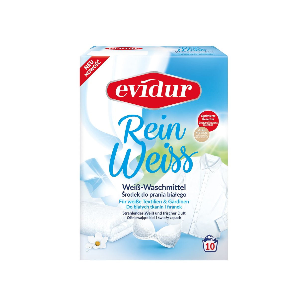 EVIDUR Rein Weiss Powder for Curtains and Whites 10 washes 600 g