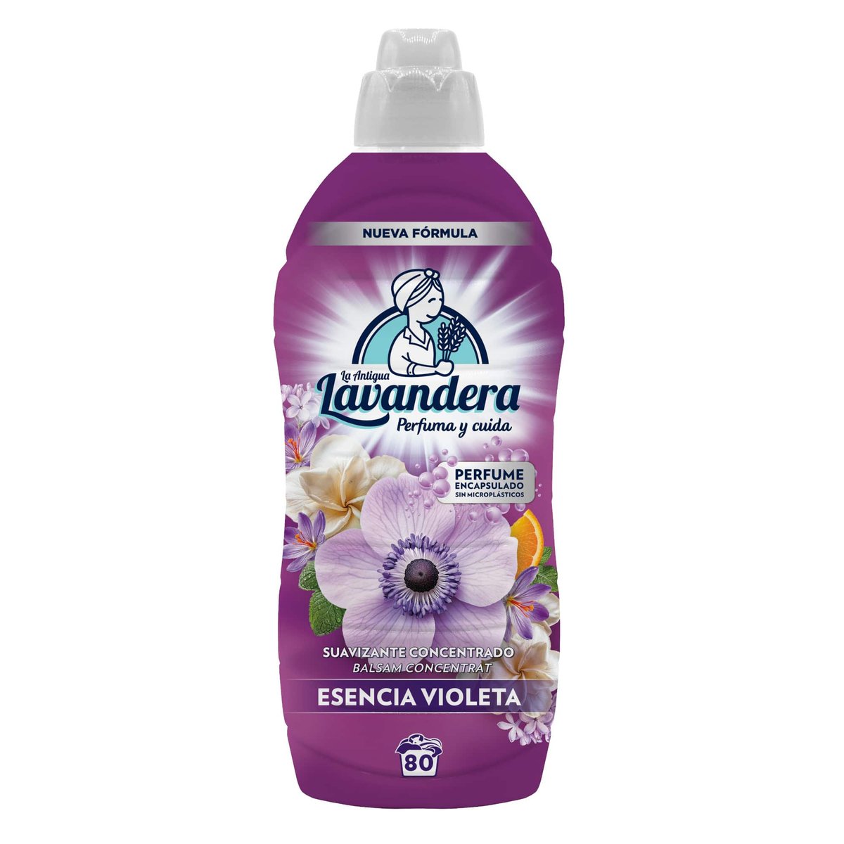 Fabric Softener LAVANDERA Violet Esencia Violeta 80 washes 1.76 l