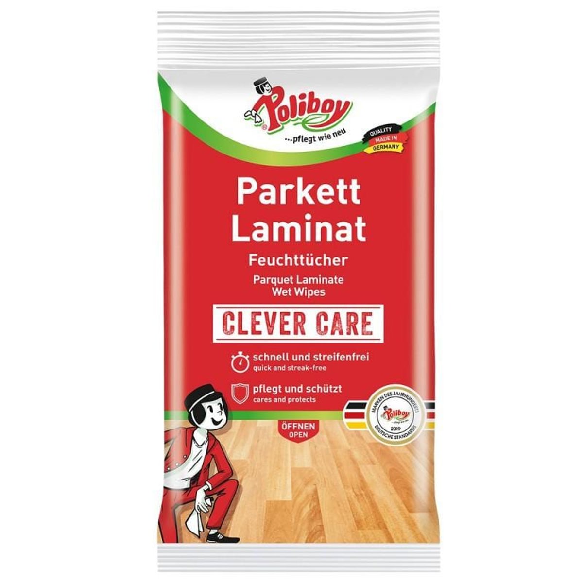 POLIBOY Parkett Laminat Wipes 15 pcs