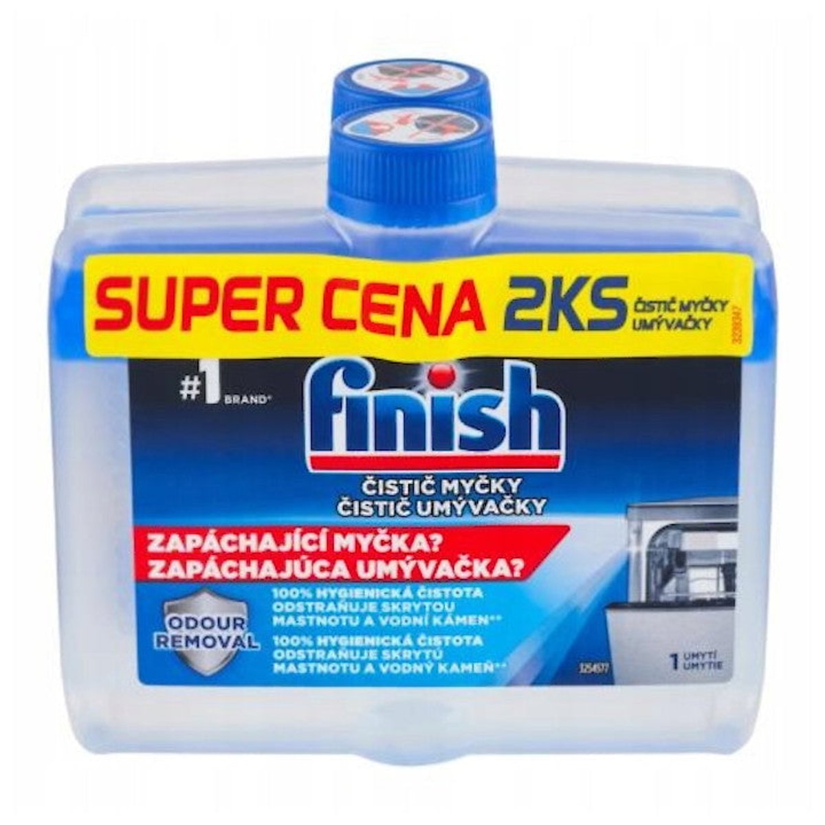 Dishwasher Cleaning Liquid FINISH Duo Regular Cleaner 2x250 ml