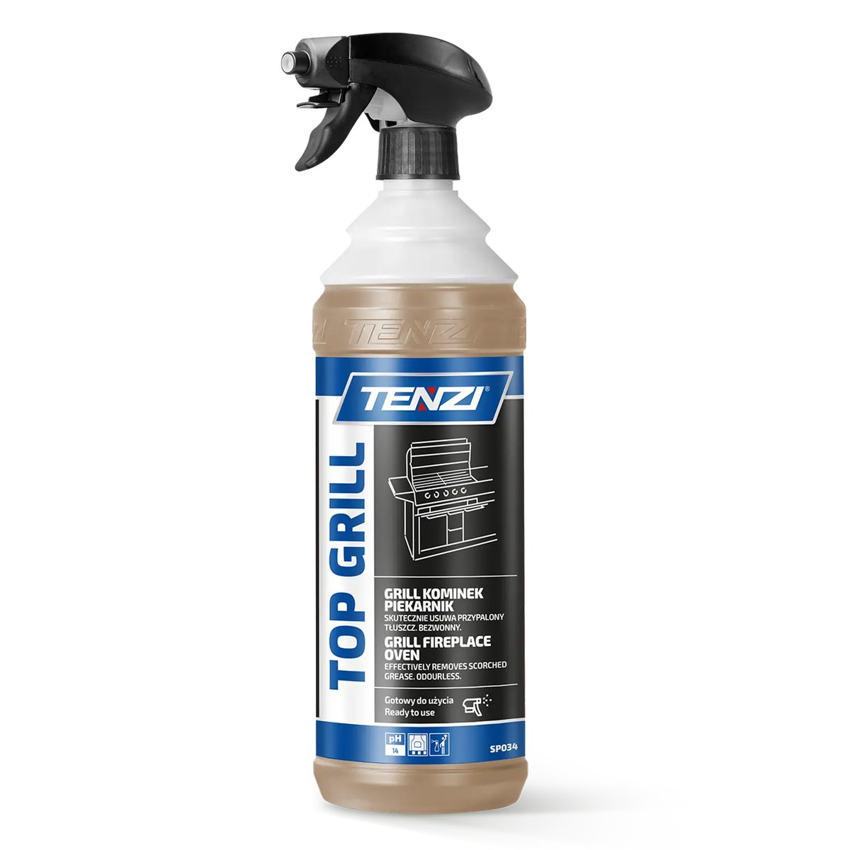 Liquid for cleaning grills stoves ovens TENZI Top Grill 1 l