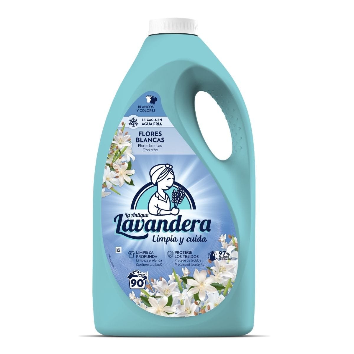 Laundry Gel LAVANDERA Flores Blancas 4.5 l