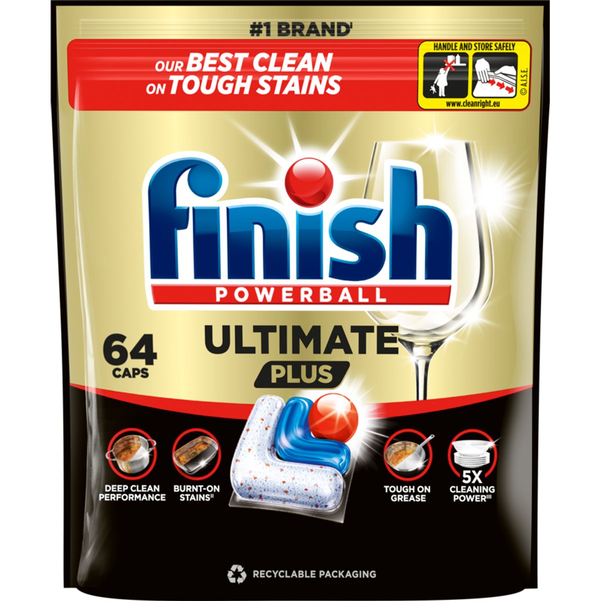 Finish Ultimate Plus All-in-1 Capsules Fresh 64 pcs