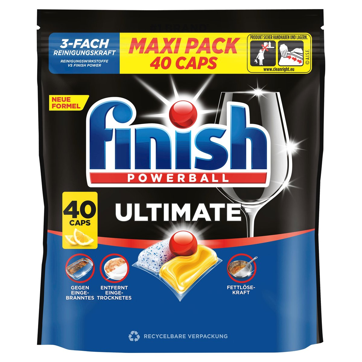 Finish Ultimate Maxipack Citrus 40 pcs