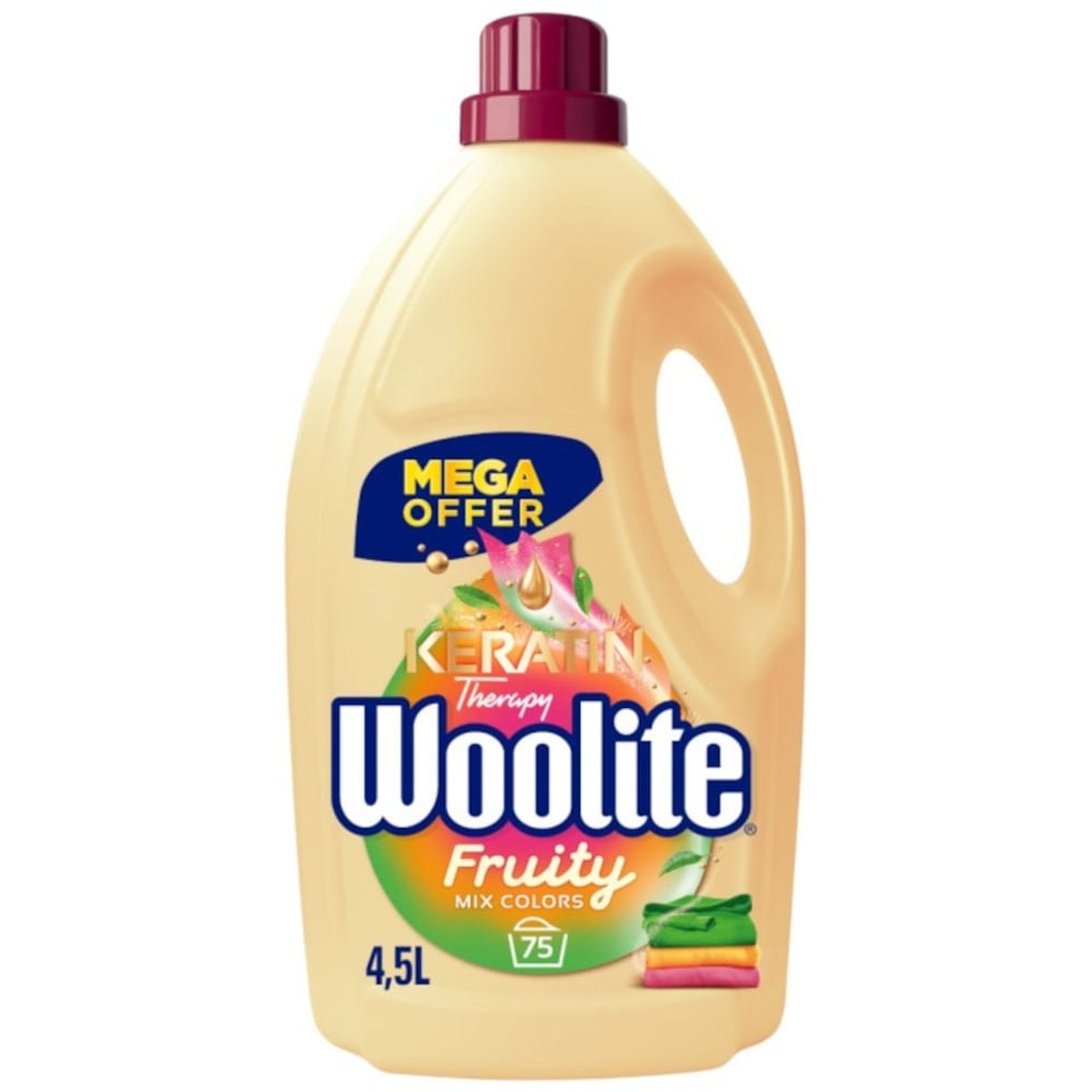 WOOLITE Washing Liquid Keratin Therapy Fruity Color 4.5 l