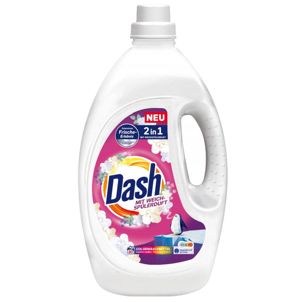 DASH Color 2 in 1 Colour Laundry Liquid 80 washes 3.6 l