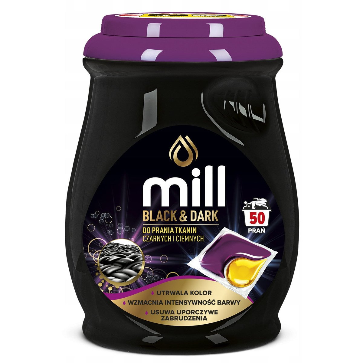 MILL Proffessional Black Washing Capsules for Black and Dark 50 pcs