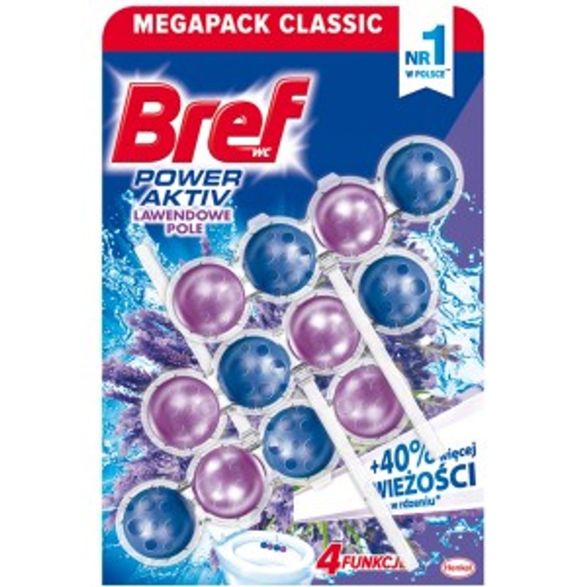 Bref Wc Power Active Balls Lavender 3 pcs 150 g