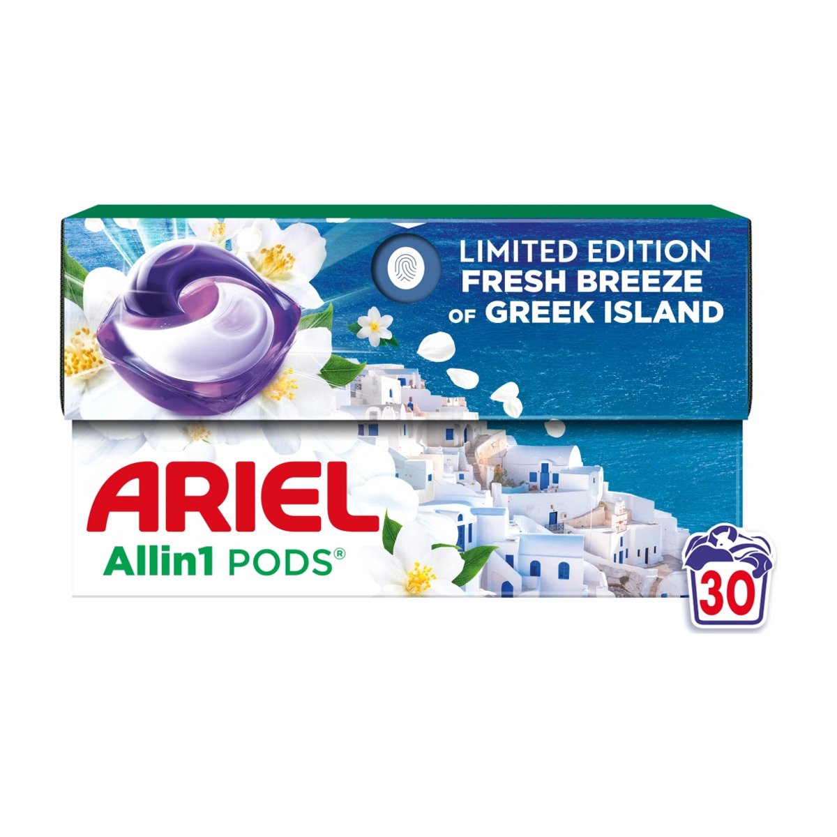 ARIEL Pods Fresh Breeze of Greek Island Washing Capsules Box 30 pcs