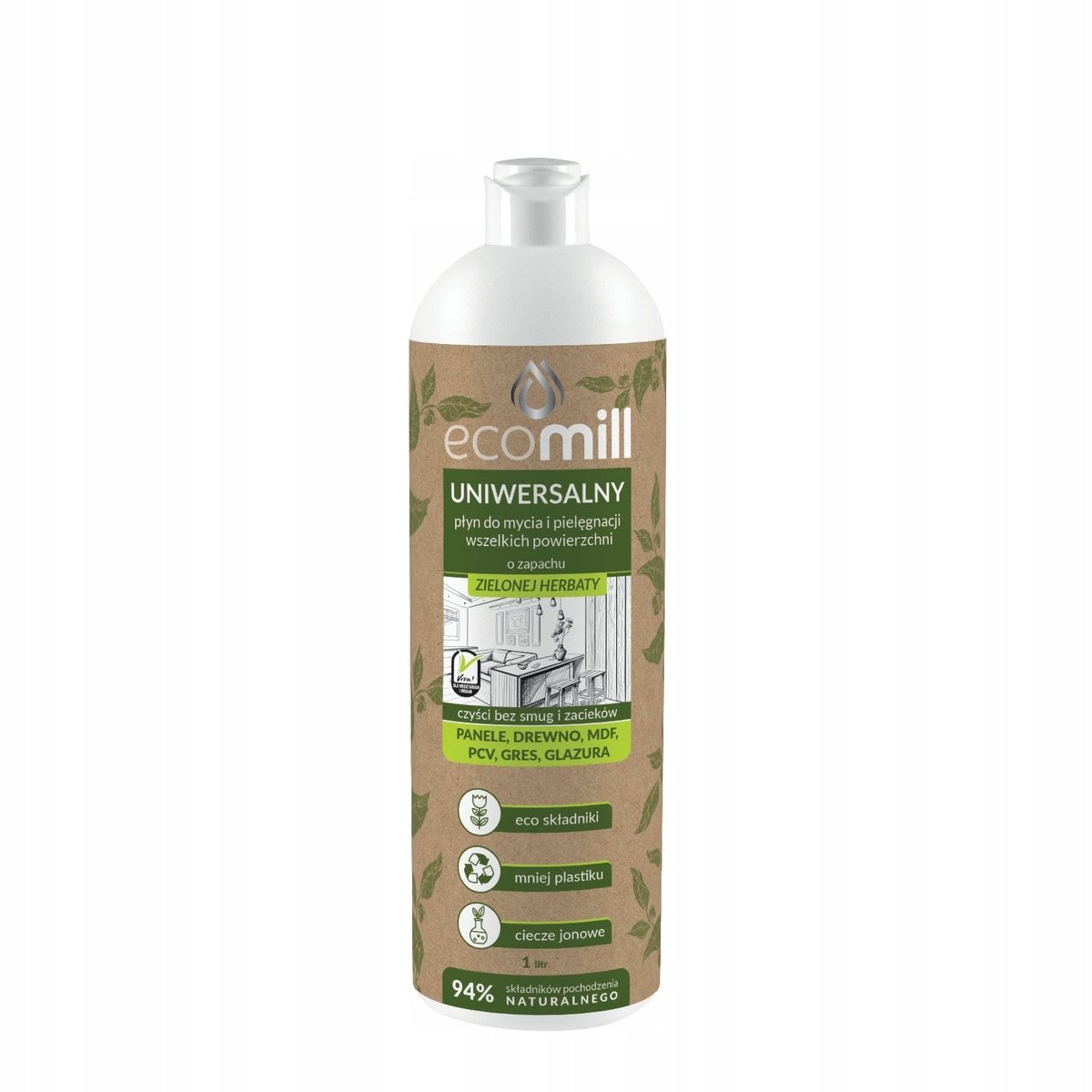 ECOMILL Green Tea Universal Floor Cleaner 1 l