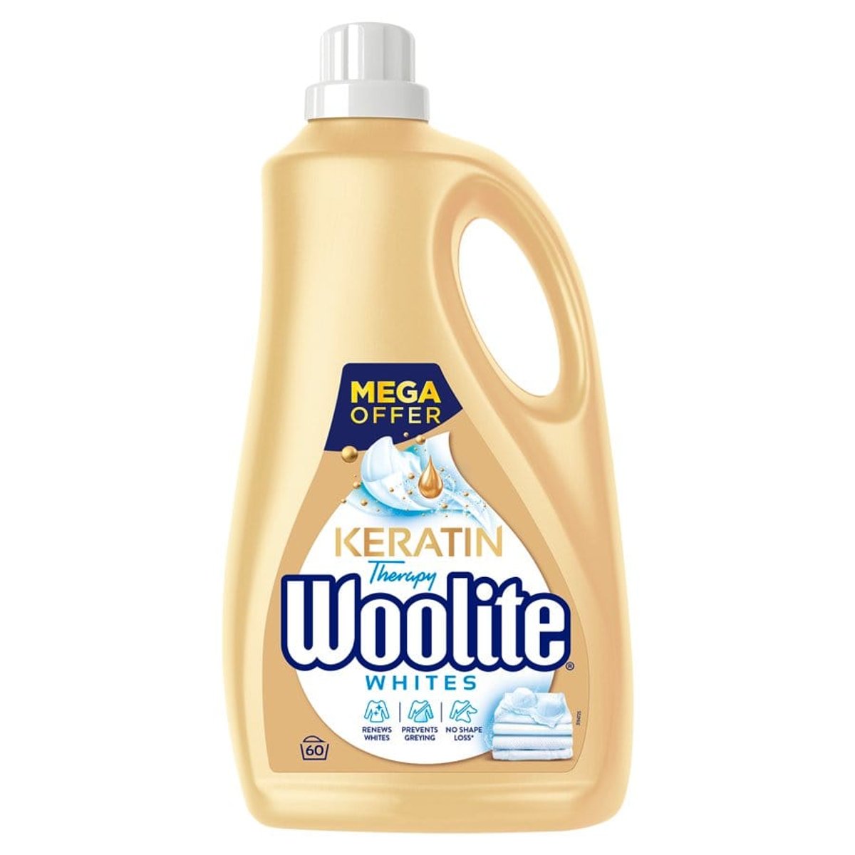 WOOLITE Laundry liquid for whites 60 washes 3.6 l