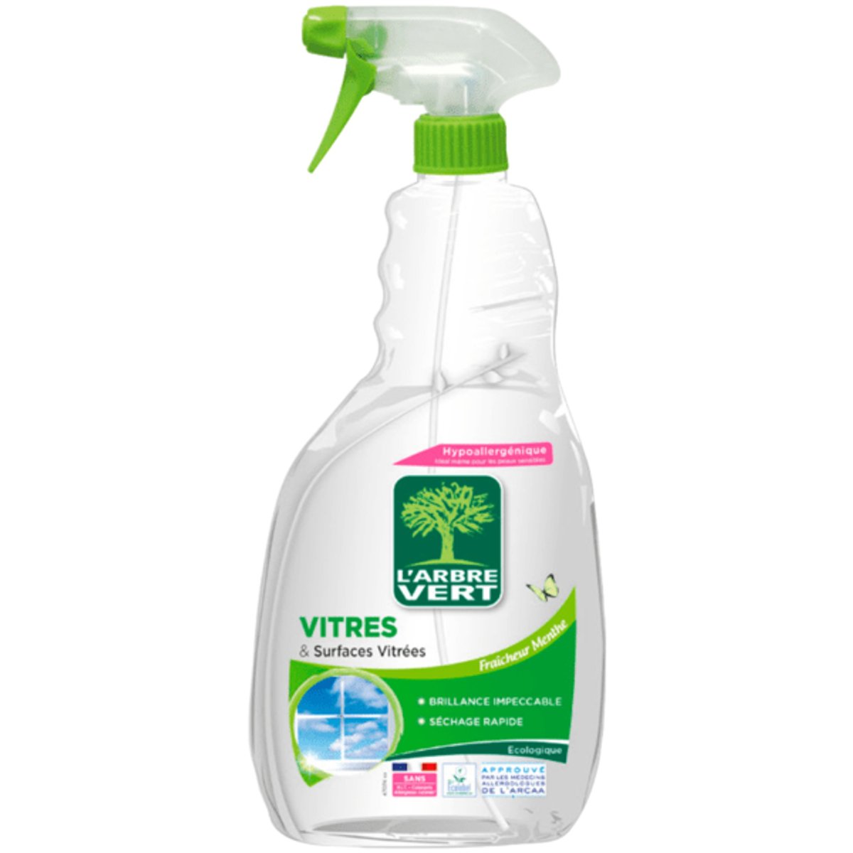L'ARBRE VERT Vitres Menthe Ecological Window Cleaner 740 ml