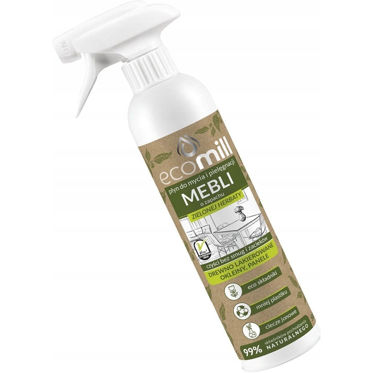 ECOMILL 500 ml Green Tea Furniture Cleaning Liquid