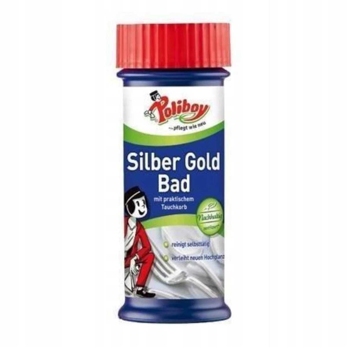 Liquid for cleaning gold and silver POLIBOY Silber Gold Bad 375 ml