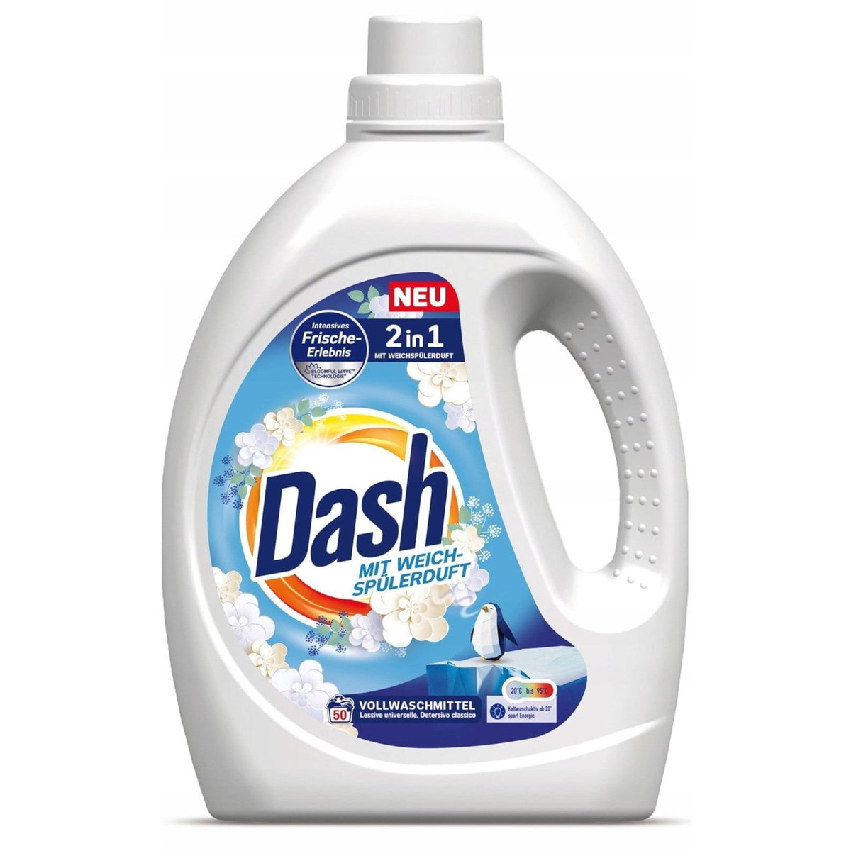 Washing liquid DASH universal 2in1 50 washes 2.25 l